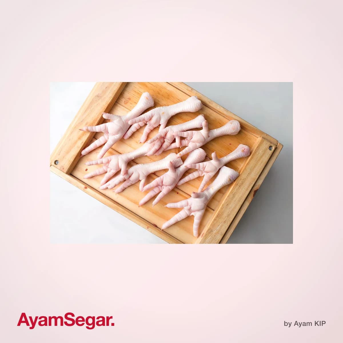 Kaki ayam halal bersih siap masak